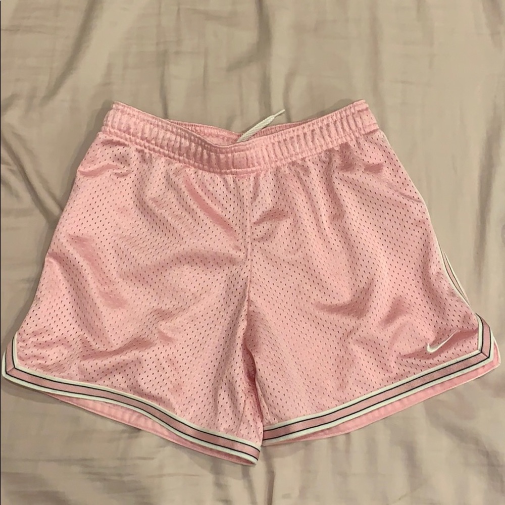 Nike baby pink basketball shorts